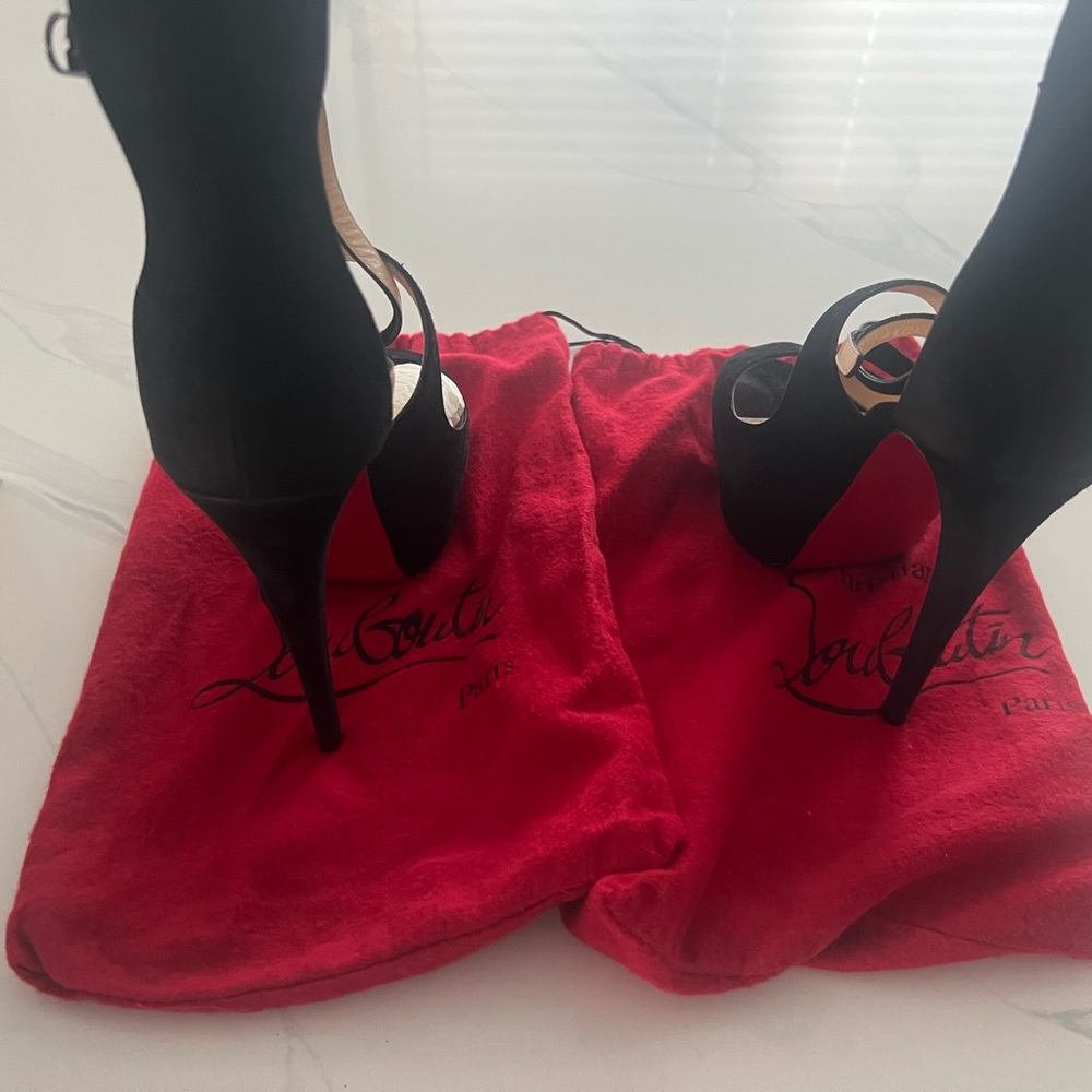 Christian Louboutin Marlenalta 150 Black Velours